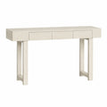 Console en bois avec 3 tiroirs Blanc 120x30x75 cm