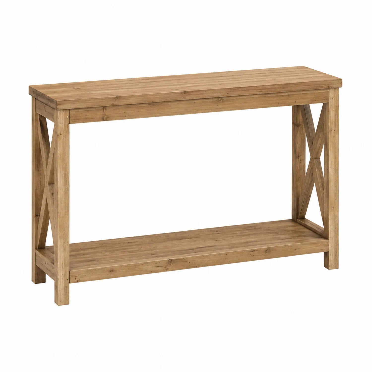 Console Bois de Pin Marron 120x30x75cm