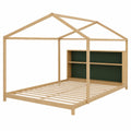 Lit cabane en bois avec étagère intégrée 200x90 cm