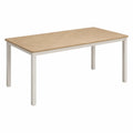 Table à manger en bois de chêne et métal 180x90 cm