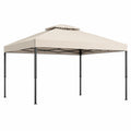 Tonnelle en Acier et Polyester Beige 3x3m
