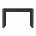 Console en bois noir avec tiroirs 120x40x75 cm