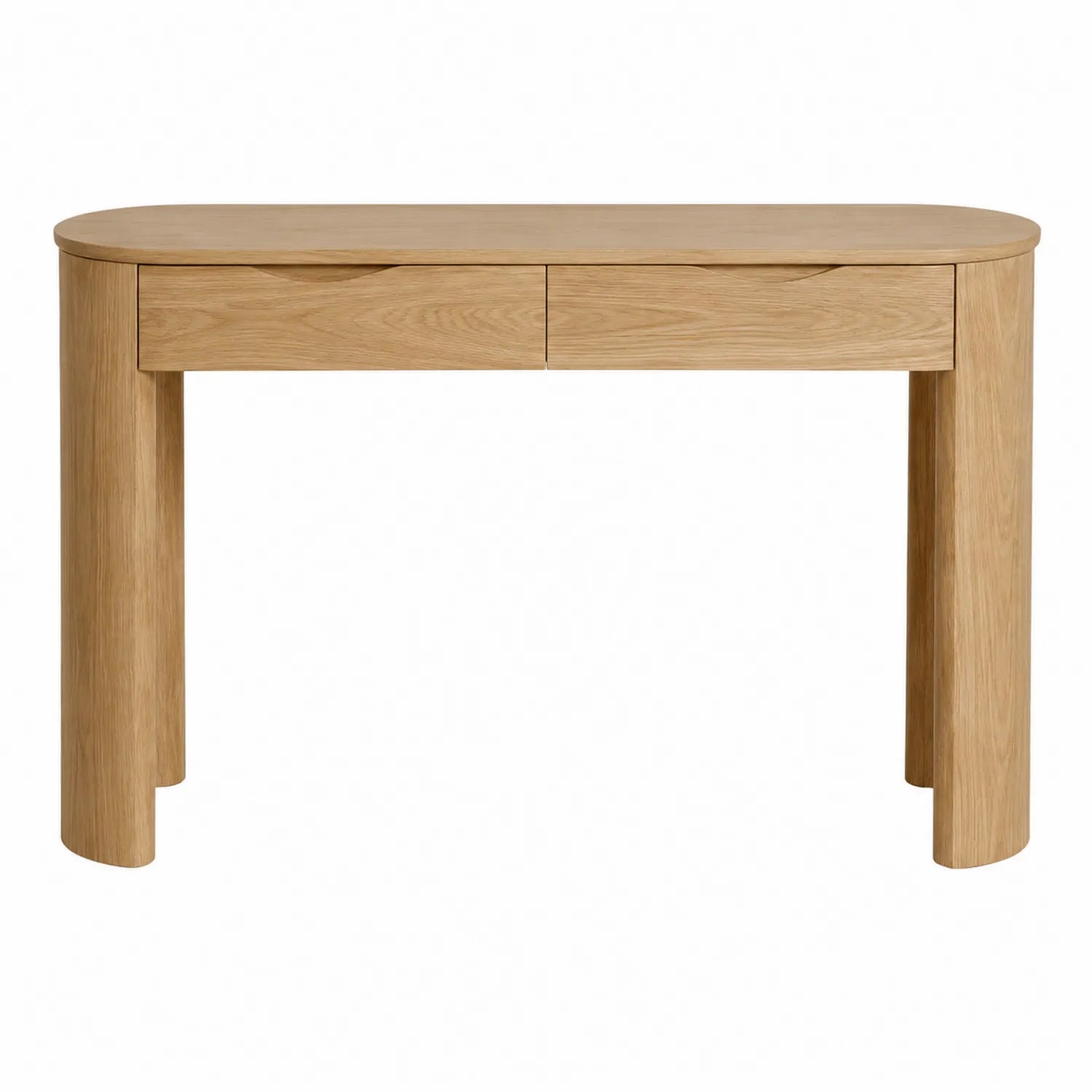 Console en bois de chêne avec tiroirs 120cm