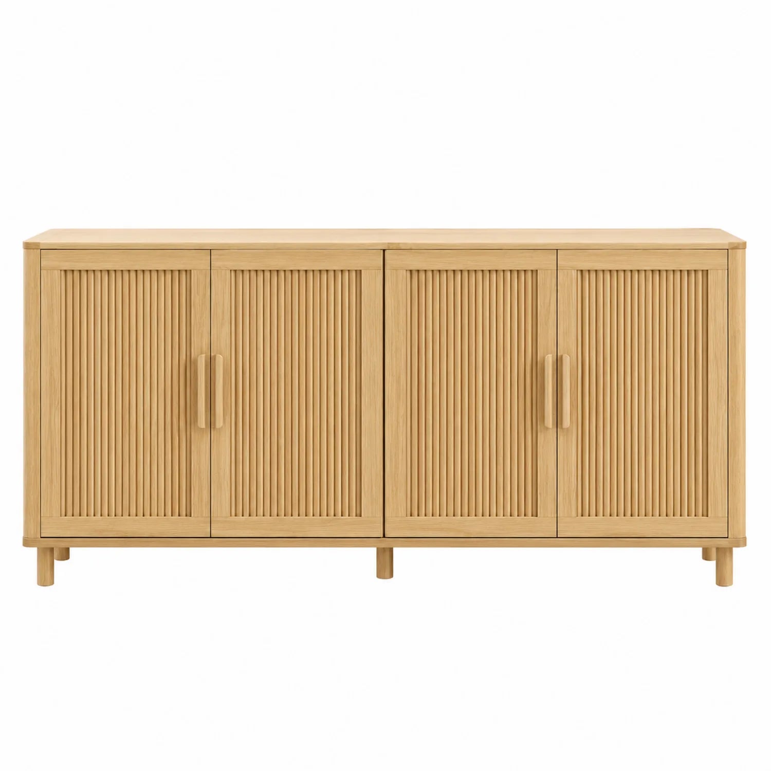 Buffet en chêne massif 160x45x80 cm