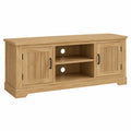 Meuble TV en bois rectangulaire Chêne Clair 120x40x50 cm