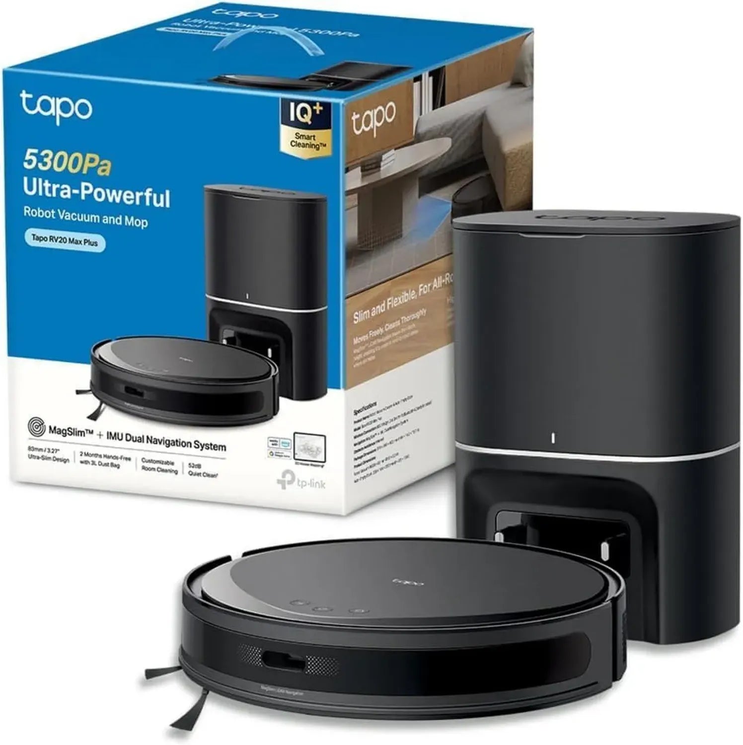 Aspirateur Robot 2 en 1 avec Vidage Automatique et Navigation LiDAR