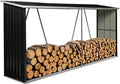 Abri de Jardin Métallique 4m³ pour Bois de Chauffage