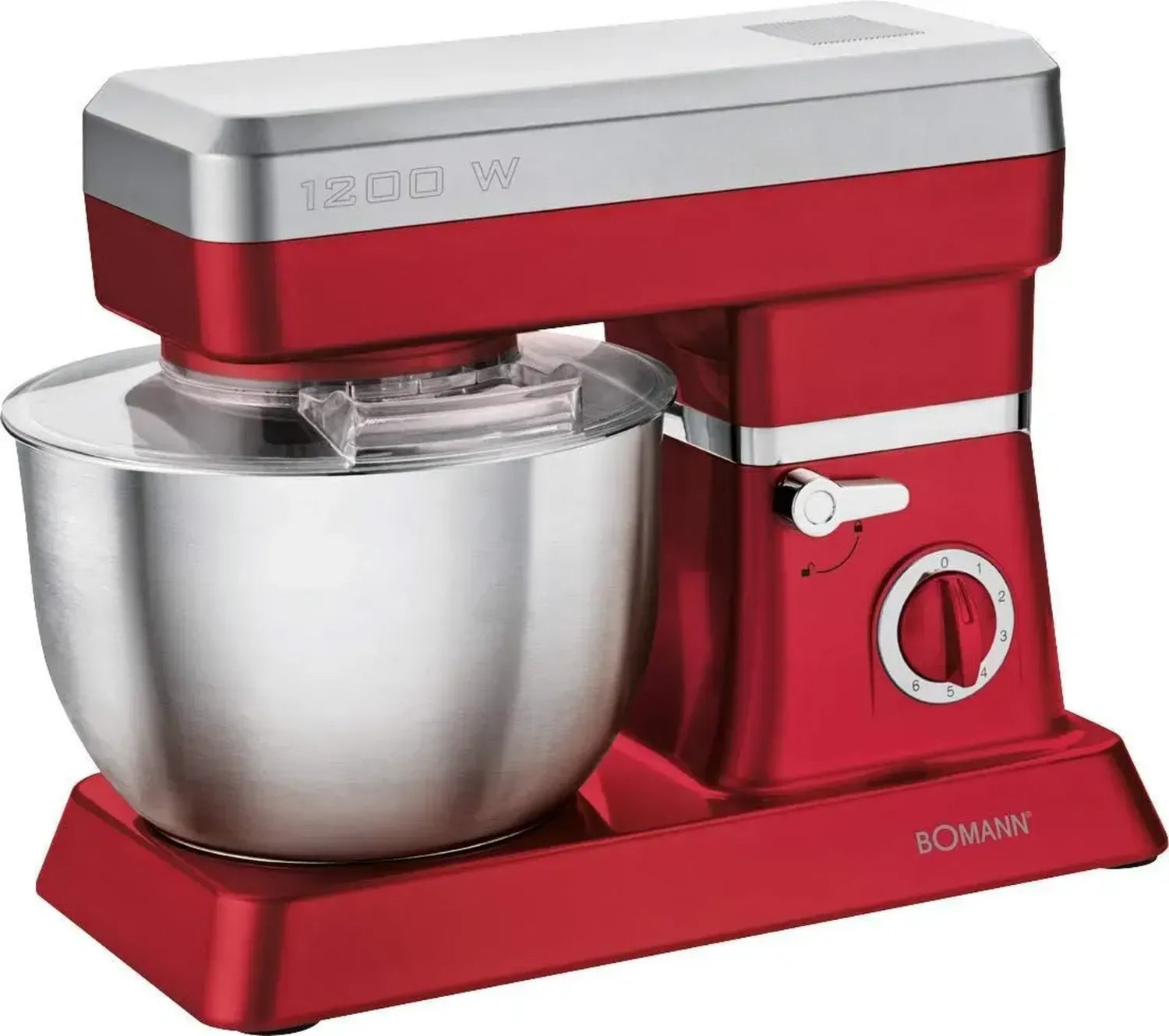 Robot pâtissier multifonction Bomann 1200W - Titane - Idéal pour multiples préparations