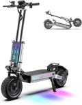 OOTD T90 Trottinette Électrique Tout Terrain Adulte, Moteur Puissant 6000W, Pneus 13 Pouces, Batterie 60V 31.2AH, Autonomie 120KM, Freins Hydrauliques à Disque Double