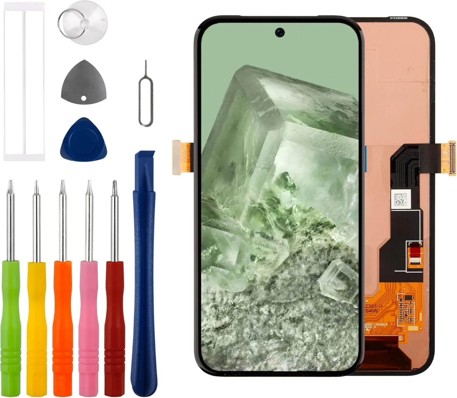 Écran OLED pour Google Pixel 8a 6,1' avec numériseur tactile et outils de réparation, prenant en charge les empreintes digitales