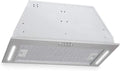 Klarstein Down Under, hotte encastrable 60 cm, débit 590 m³/h, moteur 190 W avec 3 vitesses, éclairage LED, inox, silencieuse 61 dB, kit de montage inclus, argentée