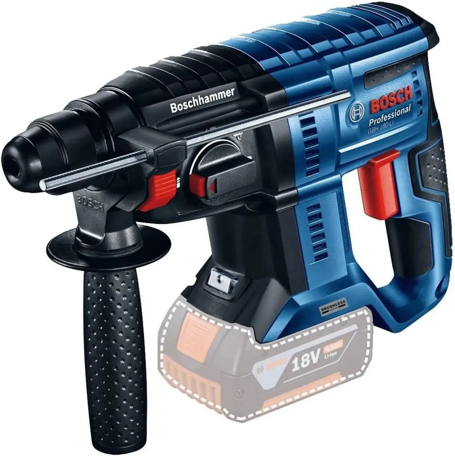 Bosch Professional Marteau-Perforateur Sans-Fil 18V GBH 18V-21, 2 J, Boîte en Carton, Sans Batterie ni Chargeur