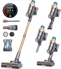 Aspirateur Balai SMOTURE VAC01 sans Fil 550W, 45KPA, 60min Autonomie, Puissant et Silencieux avec Écran Tactile et Support Mural