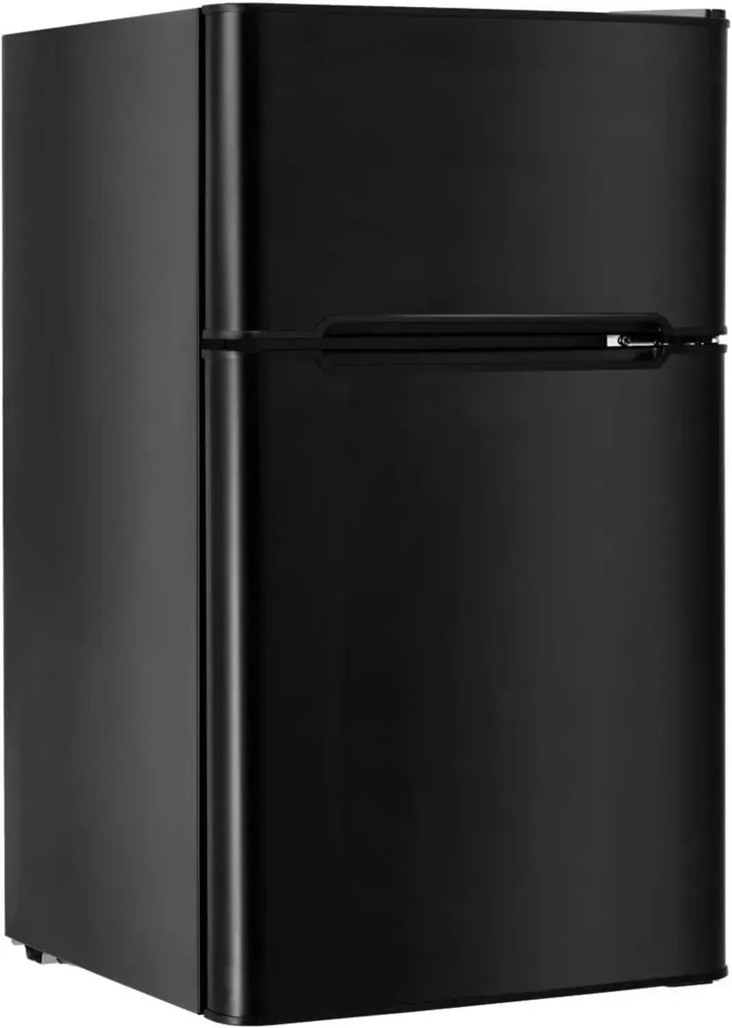 Réfrigérateur Rétro Double Porte 90L avec Congélateur 27L – Température Réglable et Compartiments Pratiques, Noir