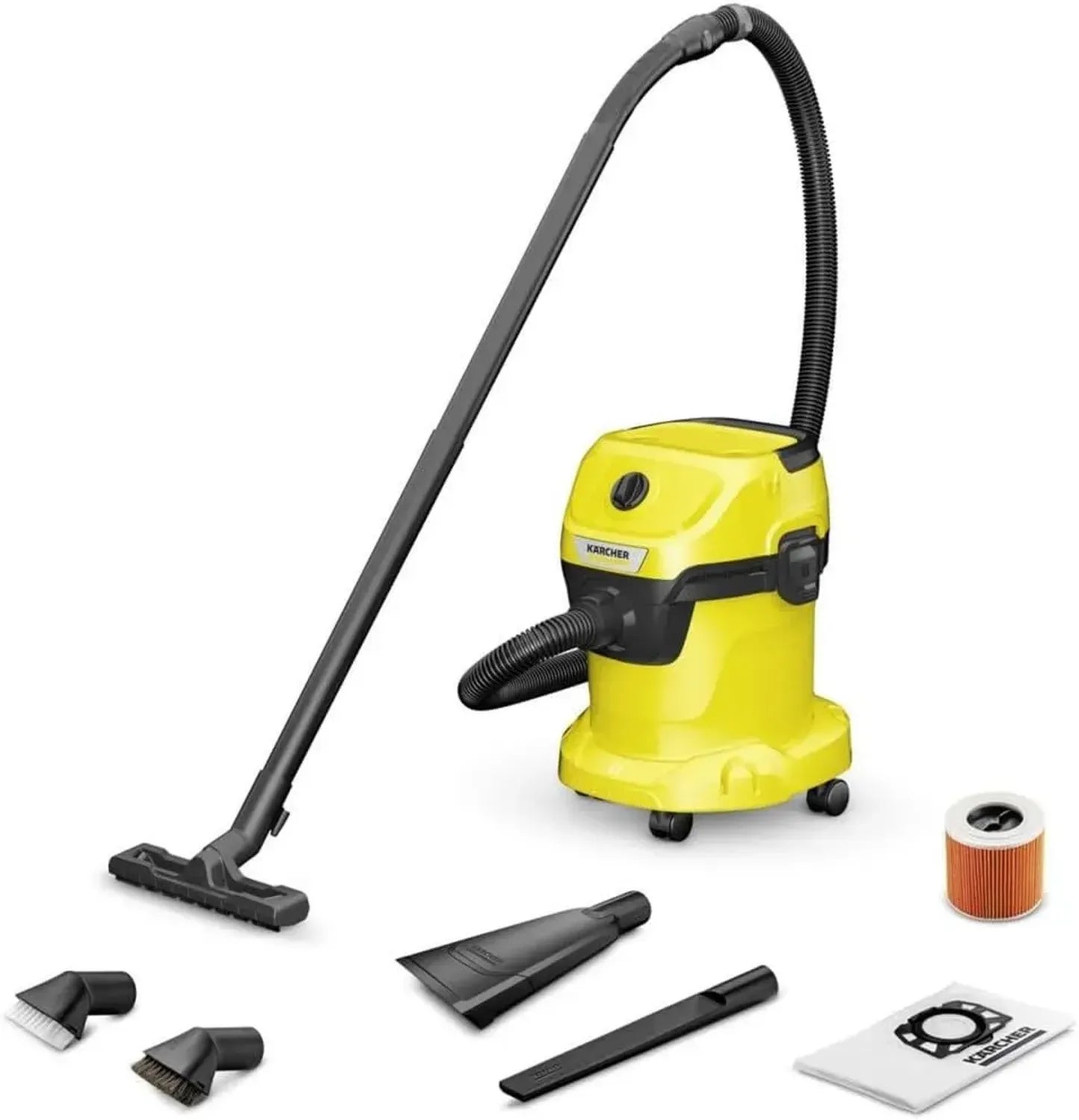 Aspirateur multifonction Kärcher WD 3, 1000 W, jaune/noir/gris