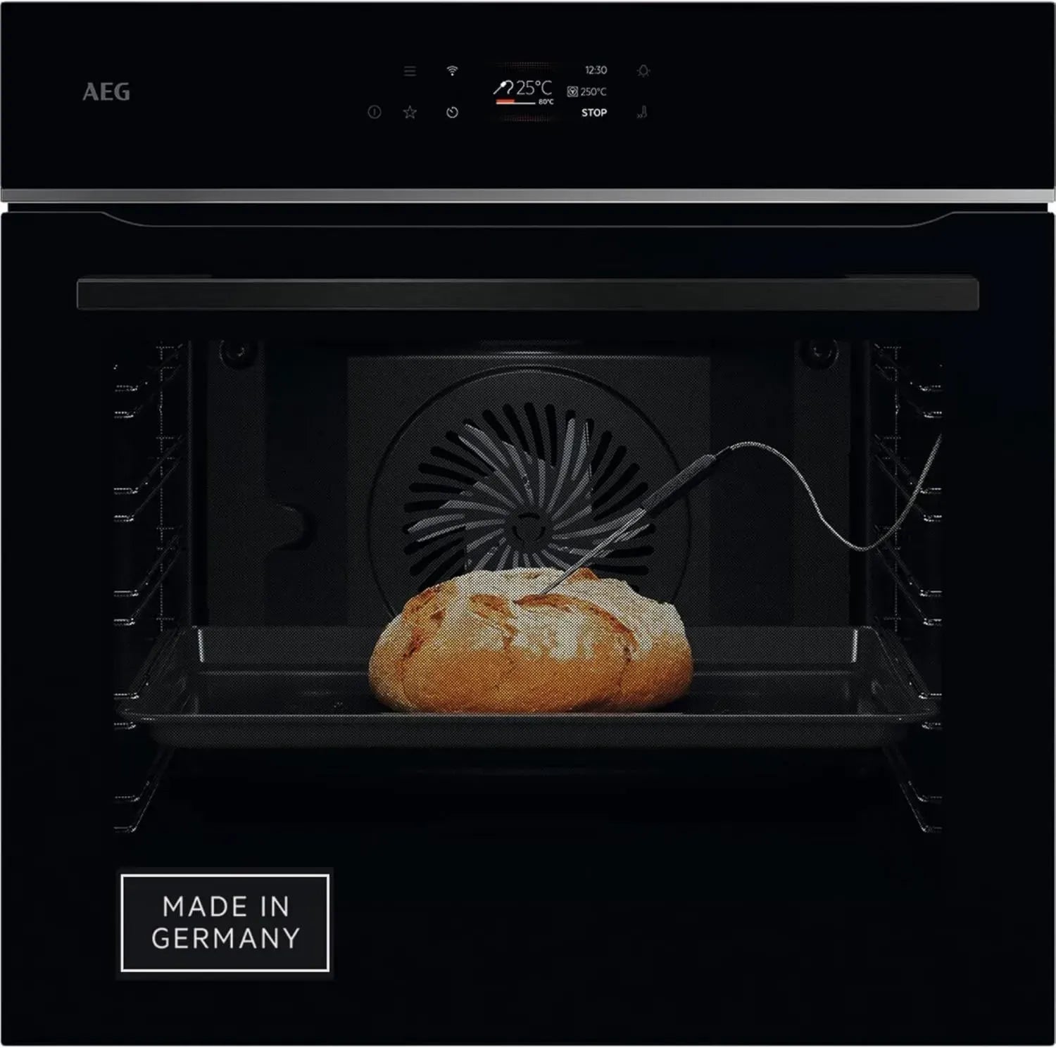 Four Encastrable WiFi AEG Série 7, Écran TFT Tactile avec Assistant de Cuisson, Auto-nettoyage, Capteur Température Intégré