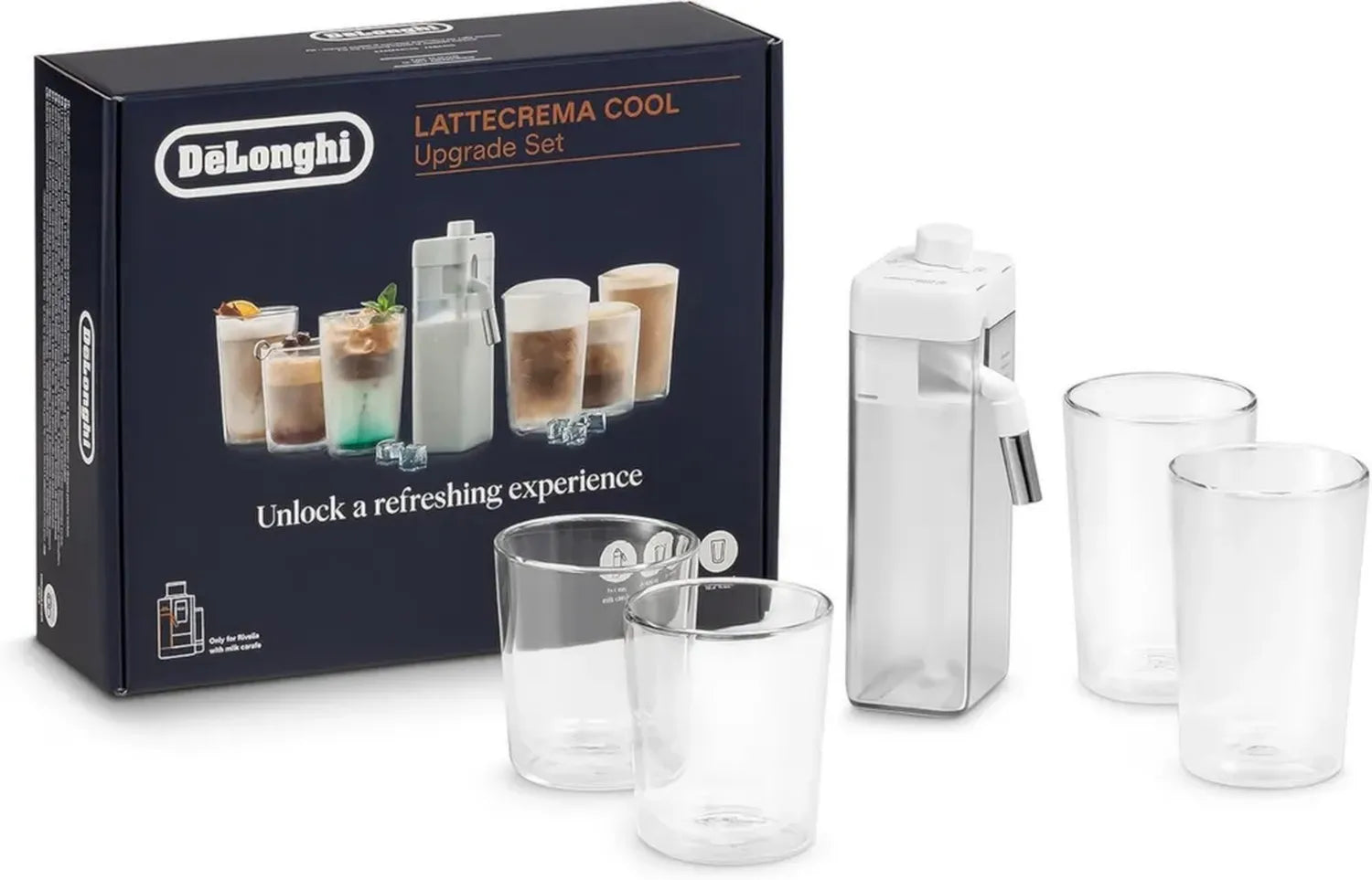 De'Longhi Rivelia Kit de Mise à Niveau avec LatteCrema Cool DLSC032