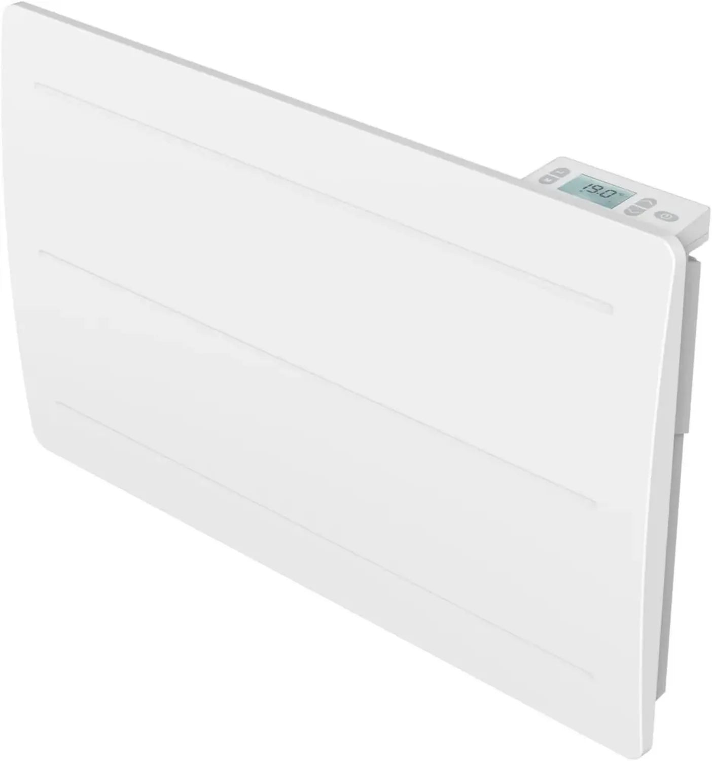 Radiateur céramique à inertie sèche 1500W avec thermostat programmable, Blanc, Garantie 3 Ans