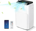 Climatiseur Mobile Silencieux 5 en 1 avec Wifi, 12000 BTU, Refroidissement, Chauffage, Ventilateur, Déshumidificateur