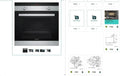 Four encastrable Siemens iQ100 66L A - Noir et Inox