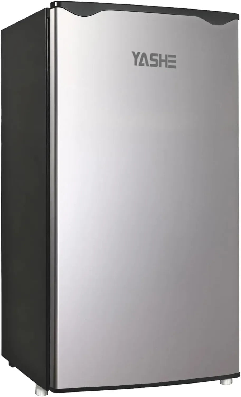 Mini Réfrigérateur 92L avec Congélateur, Compact et Économique, Silencieux, Porte Réversible, Thermostat Ajustable, Acier Inoxydable, pour Maison et Bureau