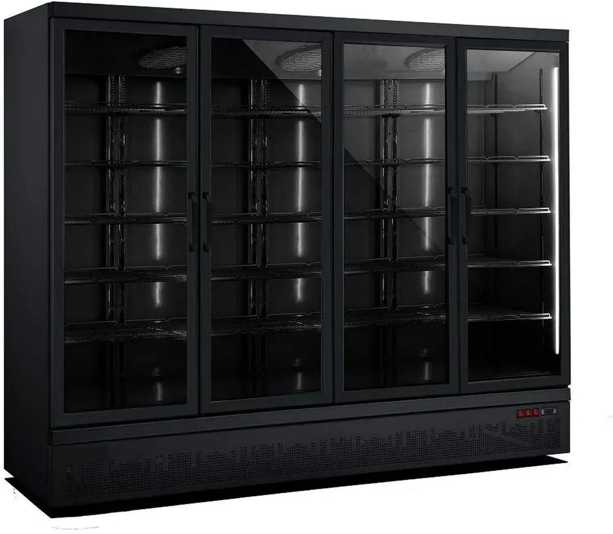 Armoire Réfrigérée Murale Noire Positive - 2 à 4 Portes - Combisteel R290
