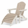 Chaise Adirondack en bois composite avec repose-pieds
