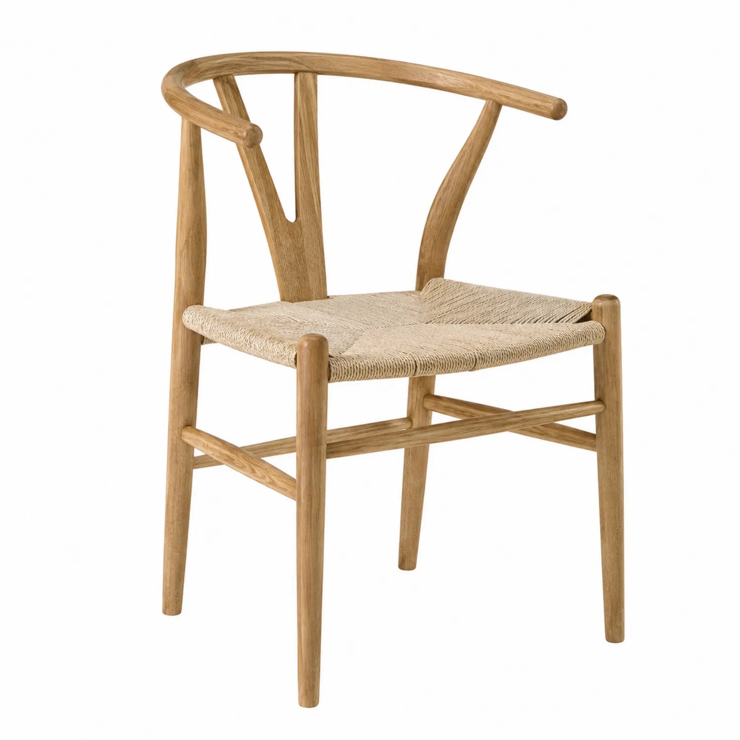 Chaise en Bois avec Assise en Cordage Naturel