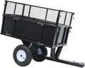 Chariot de Jardin Basculant 150 kg pour Tondeuse et Travaux Extérieurs
