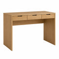 Bureau en Bois avec 3 Tiroirs 120 cm