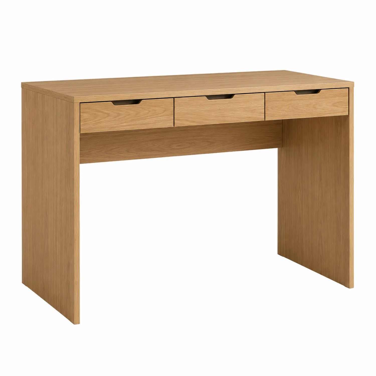 Bureau en Bois avec 3 Tiroirs 120 cm