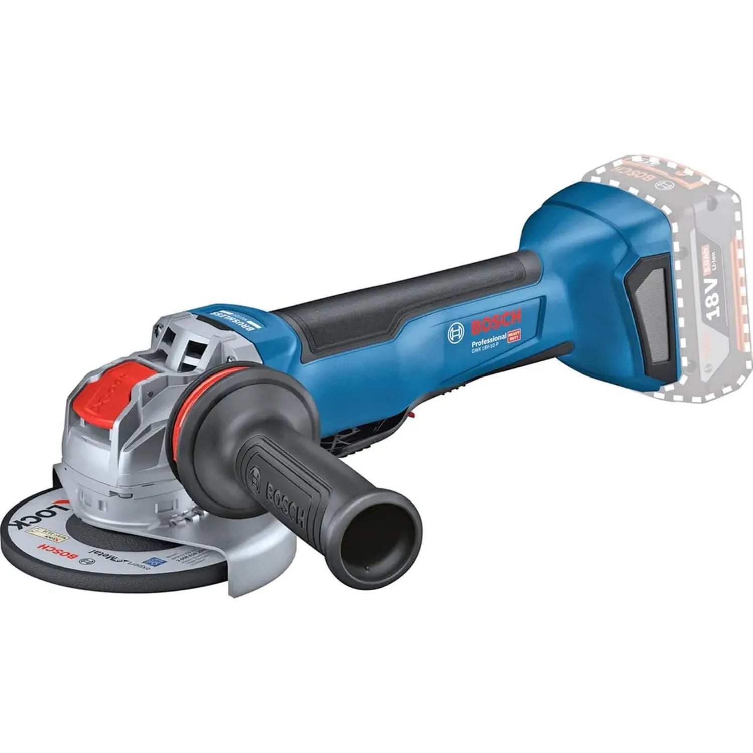 Meuleuse Angulaire Bosch 18V GWX 18V-10 P Sans Fil avec X-LOCK, Sécurité Accrue