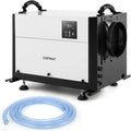 Déshumidificateur Industriel COSTWAY, 58,5 L/Jour, Minuterie 24H, Dégivrage Automatique, pour Entrepôts et Sous-sols, Noir