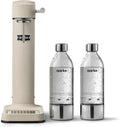 Aarke Carbonator 3, Machine à Soda avec 2 Bouteilles de 800 ml, Finition Sable