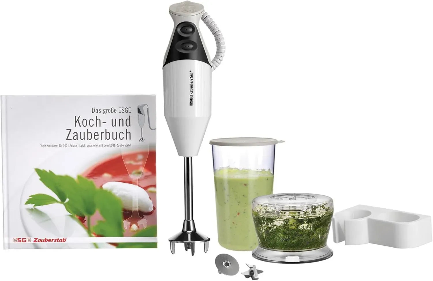 Mixeur Plongeant ESGE 90610 avec Accessoires, Blanc