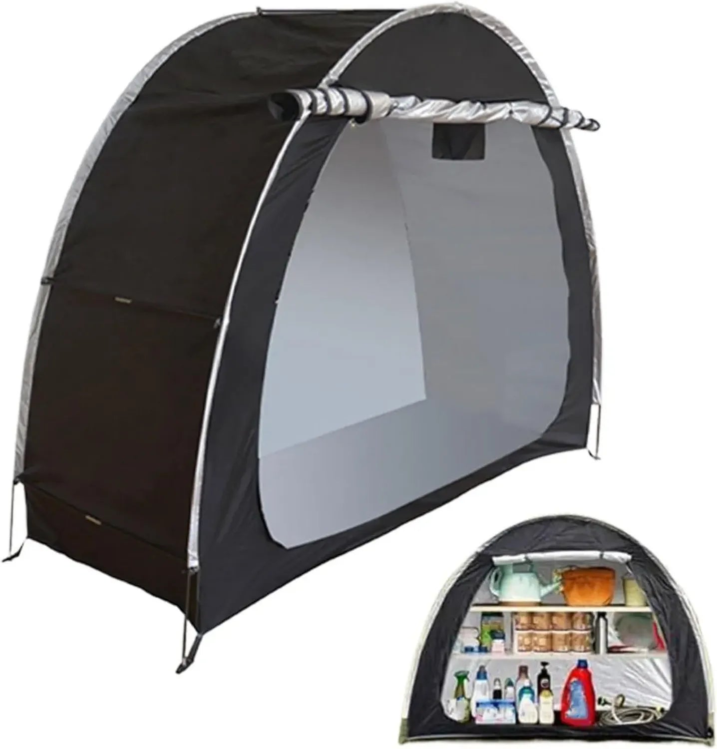 Tente imperméable compacte pour vélo, abri de rangement portable anti-poussière pour jardin et voyage