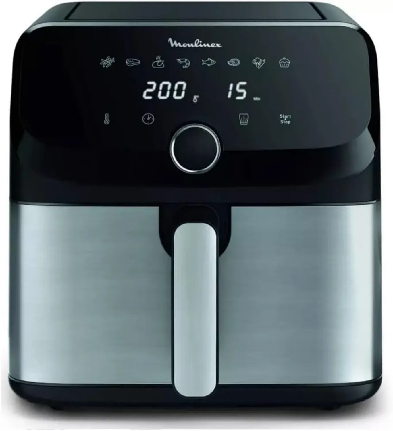 Friteuse à Air Moulinex 7,5L, 8 Programmes, Compacte et Lavable