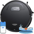 Aspirateur Robot Ultra Silencieux Laresar Clean Evol 3, Puissance 4500Pa, Contrôle via Alexa et WiFi, Design Mince 7,6cm, Nettoyage pour Sols Durs et Tapis