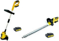Ensemble Jardinage 2 en 1 : Taille-Haies et Coupe-Bordure 20V avec Batteries et Chargeur - Ergonomie Softgrip - Qualité Française