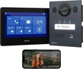 Portier Vidéo 7 Pouces avec Caméra, Interphone Maison avec Ouverture Porte, Compatible Smartphone