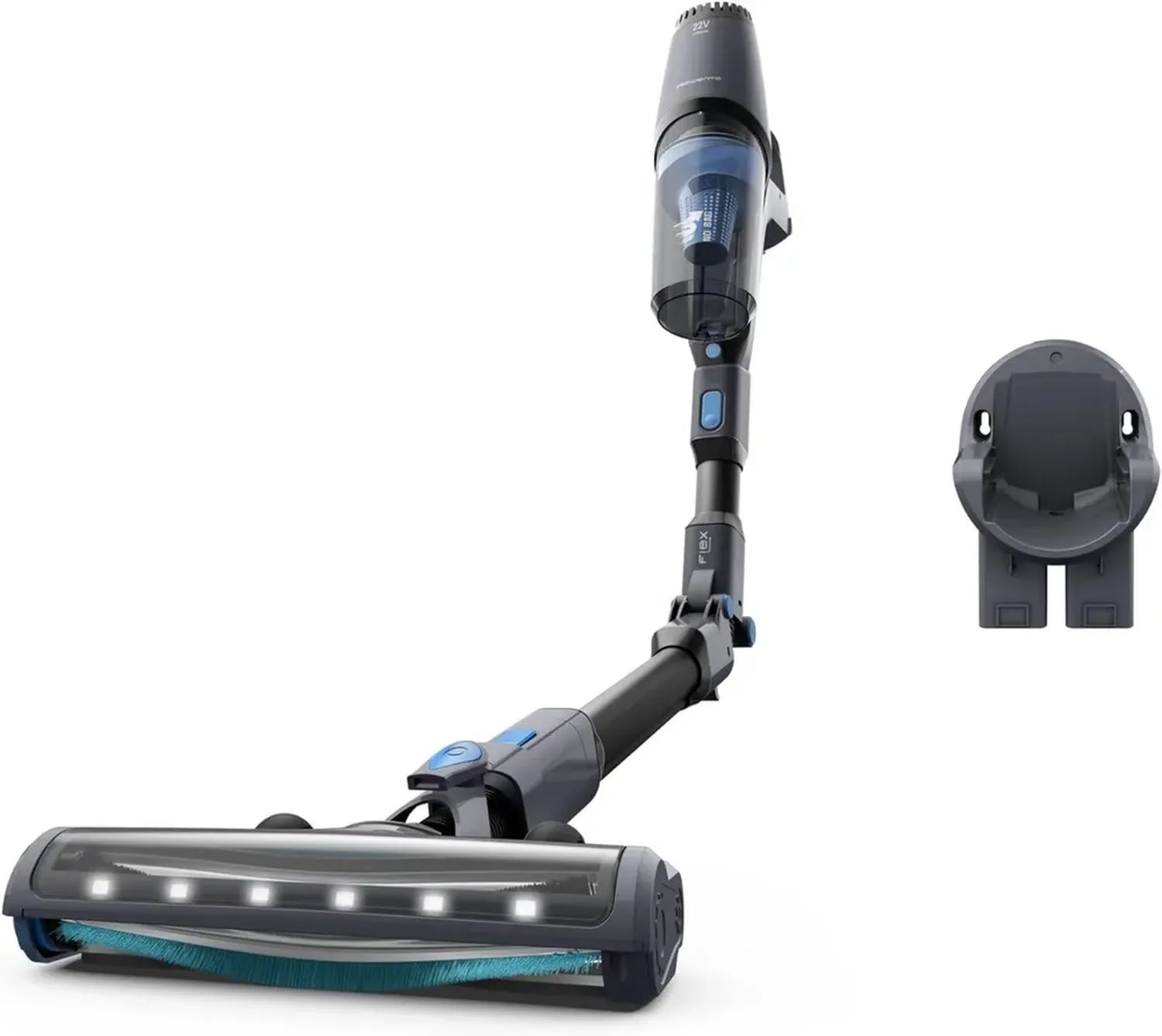 Rowenta RH6929WO Aspirateur Balai sans Fil - X-Pert 3.60 Cyclonique 22V, 45 Min d'Autonomie, Tube Flexible LED