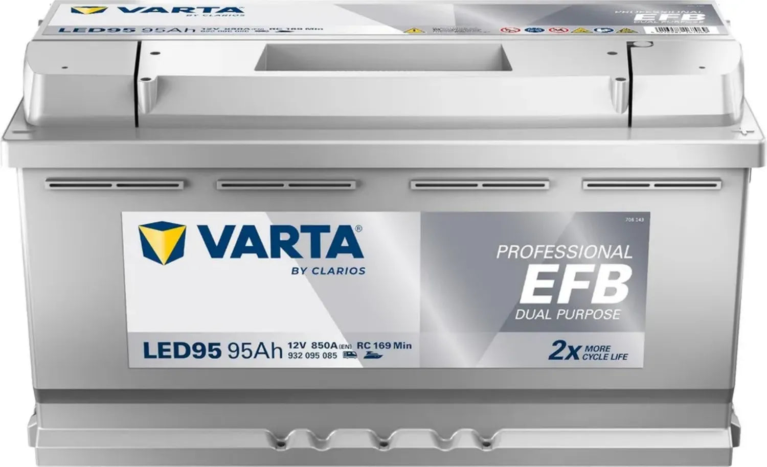 Batterie VARTA Professionnelle Multi-Usage EFB 12V 95Ah 850A