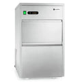 Machine à glaçons industrielle Klarstein Powericer XXL - 25 kg/24 h, 160 W, réservoir 6 kg, en inox argenté avec pelle et affichage LED