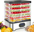 Déshydrateur alimentaire numérique avec contrôle précis et hauteur ajustable, séchage uniforme à 360° pour fruits et légumes