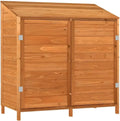 Abri de Jardin en Bois Massif de Sapin Marron 102x52x112 cm