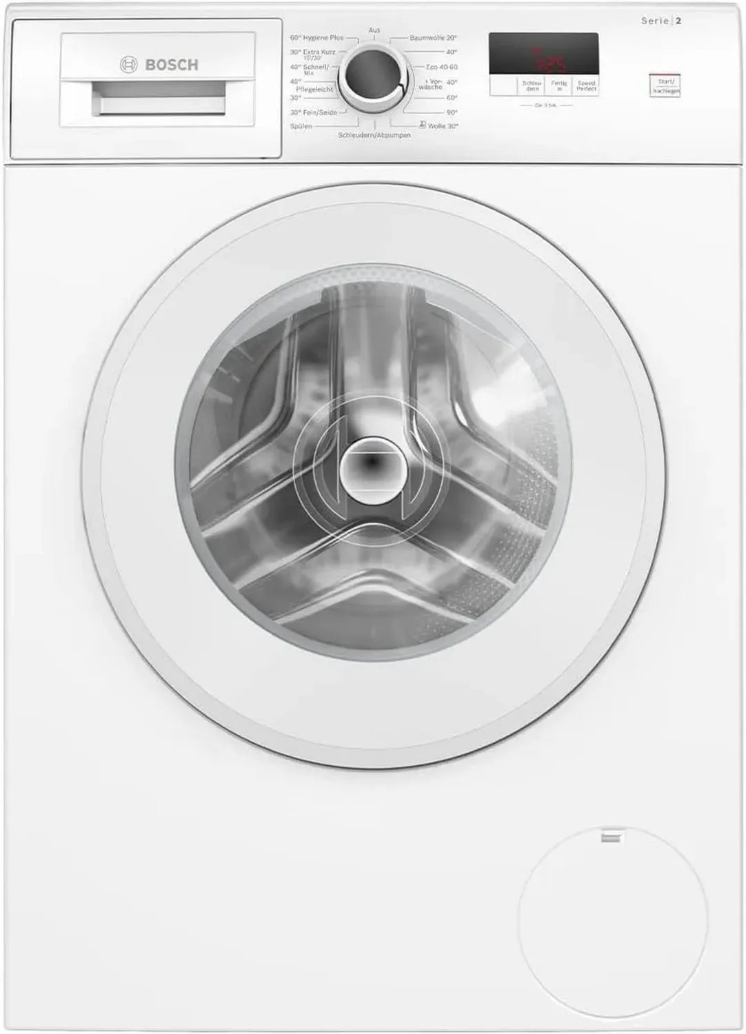 Bosch Série 2 Lave-linge Frontal 7 kg, 1400 tr/min, Économie d'Énergie et d'Eau, Fonction SpeedPerfect, AquaStop, Hygiène Maximale
